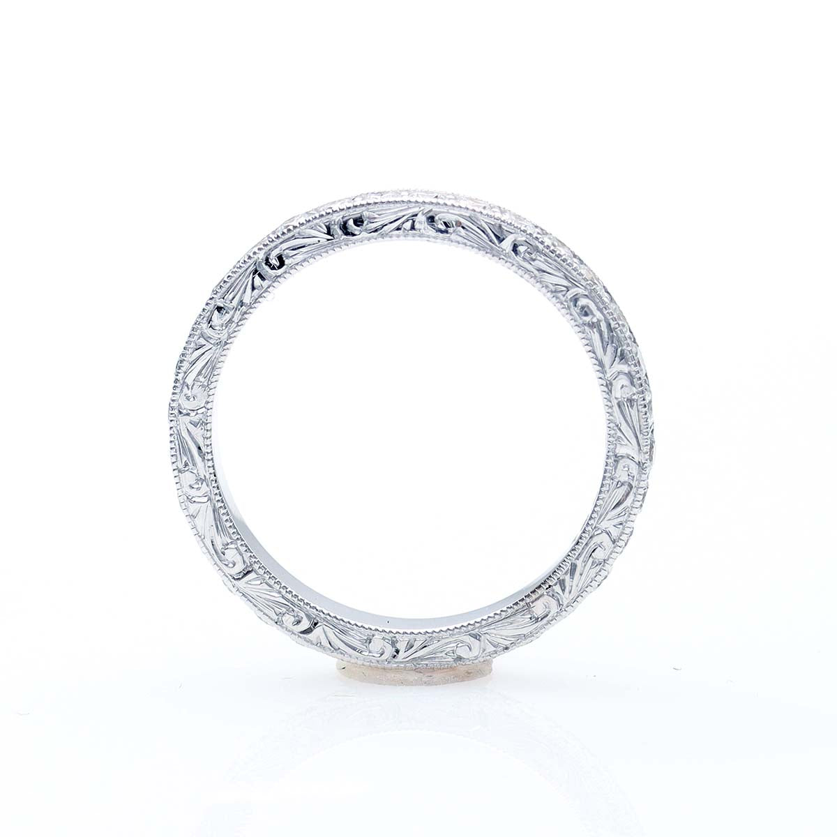 Art Déco Reproduction Diamond Eternity Wedding Band #LE4020HE - Wedding Bands
