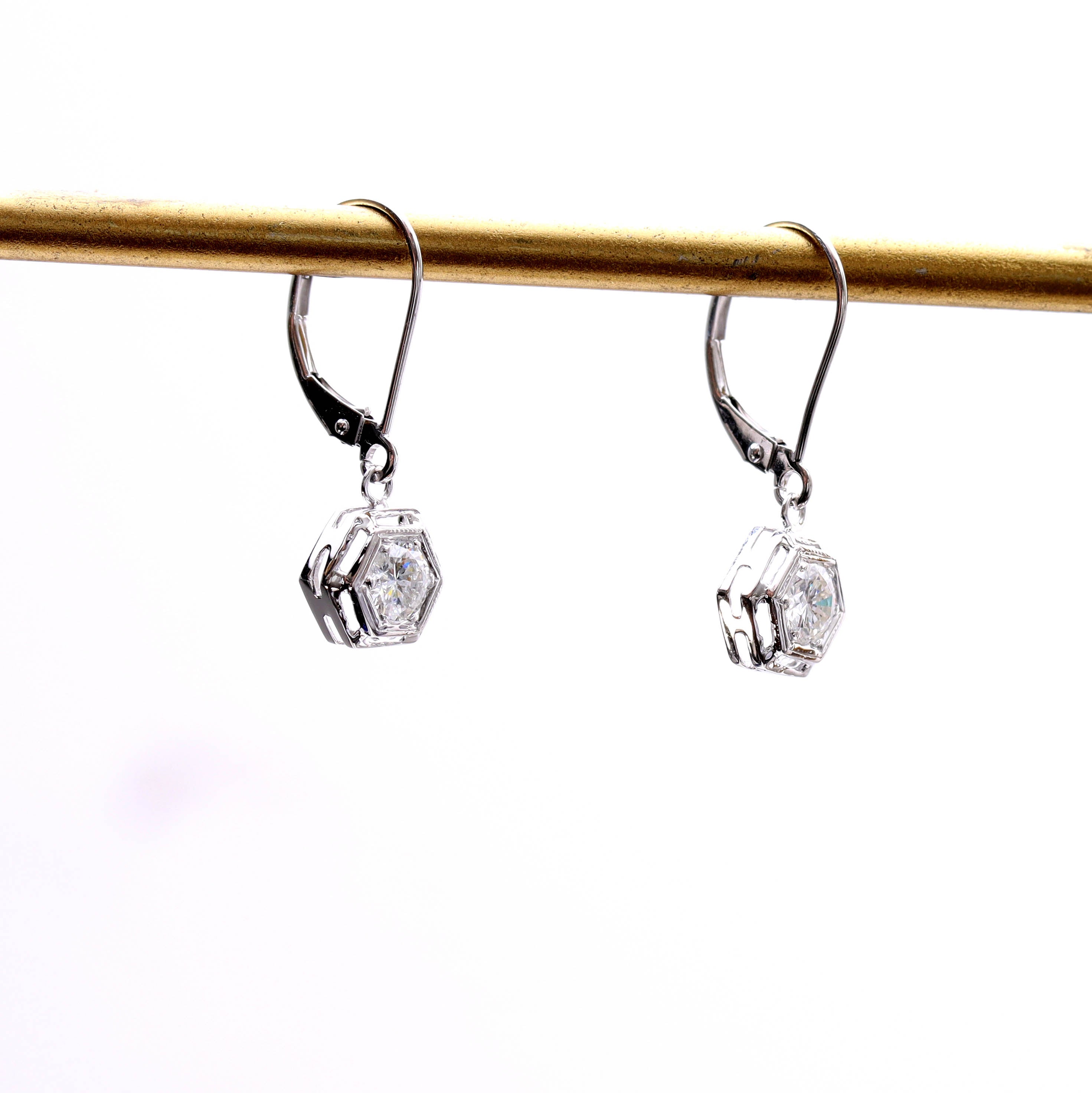 Art Déco Reproduction Drop Earrings #ER5028-1 - Earrings