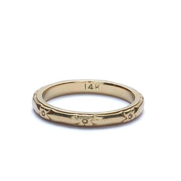 Art Deco Wedding Band #VB170829-2 - Wedding Bands