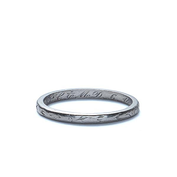 Circa 1920s Wedding band #VR170124-01 - Wedding Bands