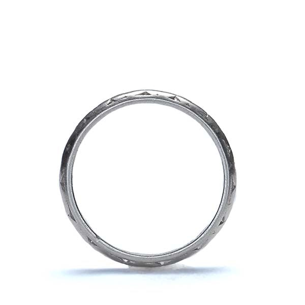 Circa 1925 Platinum wedding band #VR1022-01 - Wedding Bands
