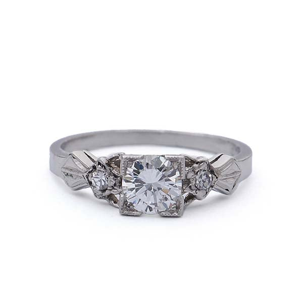 Circa 1930s Platinum Engagement Ring #VR190201-1 - Engagement Rings