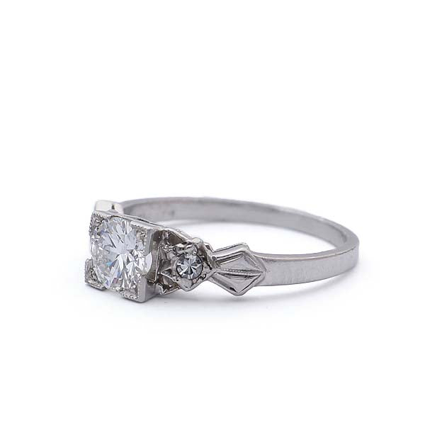 Circa 1930s Platinum Engagement Ring #VR190201-1 - Engagement Rings