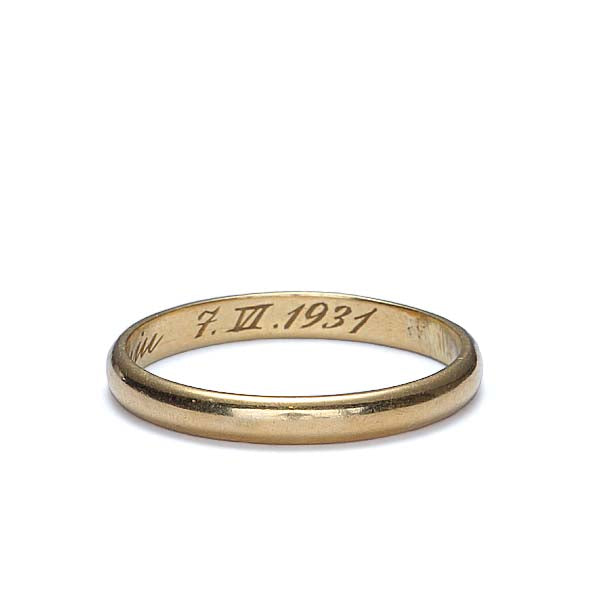 Circa 1931 Gents wedding band #VR1210 - Wedding Bands