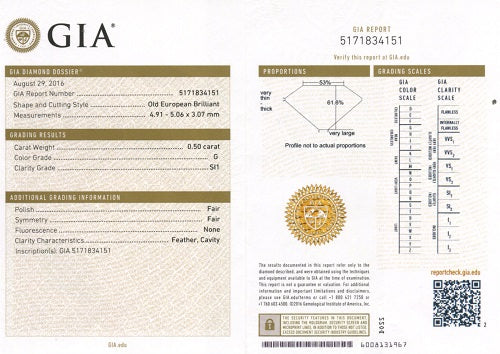 Circa 1940 Diamond Engagement Ring #VR475-07 - Leigh Jay & Co