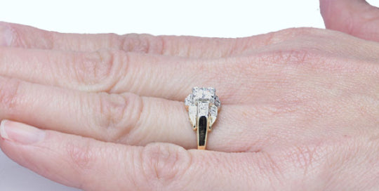 Circa 1940s Diamond Engagement Ring #VR151031-04 - Engagement Rings