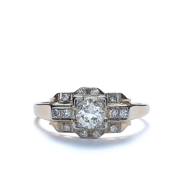 Circa 1940s Diamond Engagement Ring #VR151031-04 - Engagement Rings
