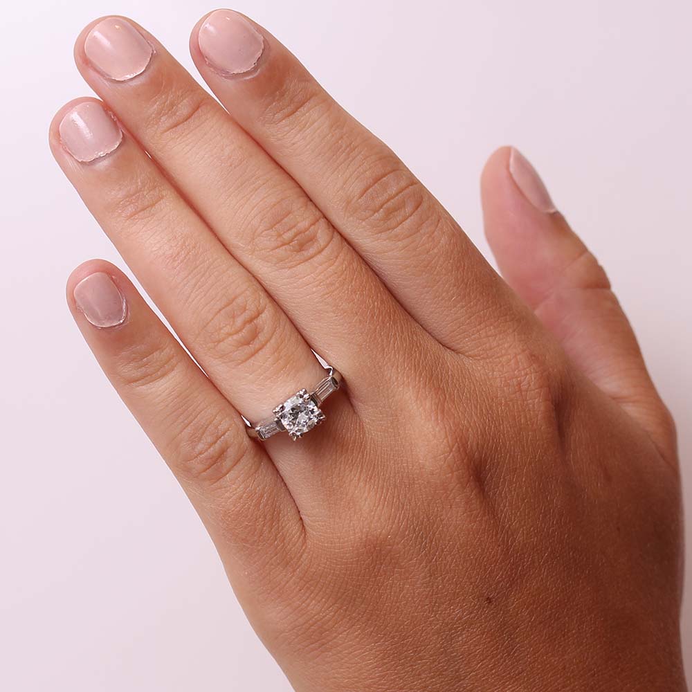 Circa 1950 European Cut Engagement Ring #VR190521-7 Default Title