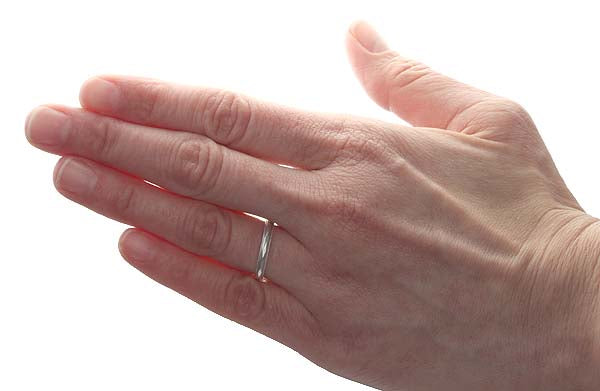 Circa 1950s Platinum Wedding Band #VR160307-11 - Wedding Bands