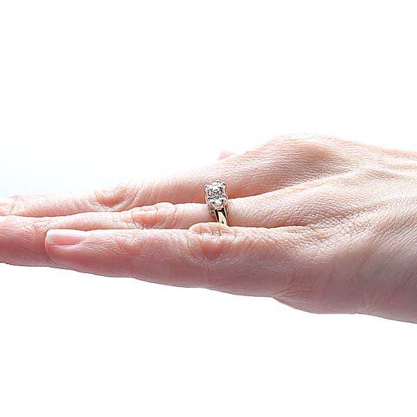 Contemporary Cluster Top Diamond Ring #VR160504-06 - Leigh Jay & Co