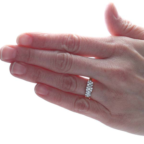 Contemporary Cluster Top Diamond Ring #VR160504-06 - Leigh Jay & Co