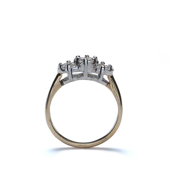 Contemporary Cluster Top Diamond Ring #VR160504-06 - Leigh Jay & Co