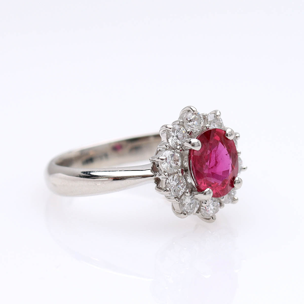 Contemporary Ruby and Diamond Ring #VR241213-1 - Engagement Rings