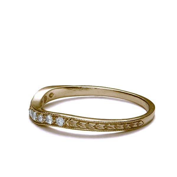 Curved Diamond Band #L1120 - Wedding Bands