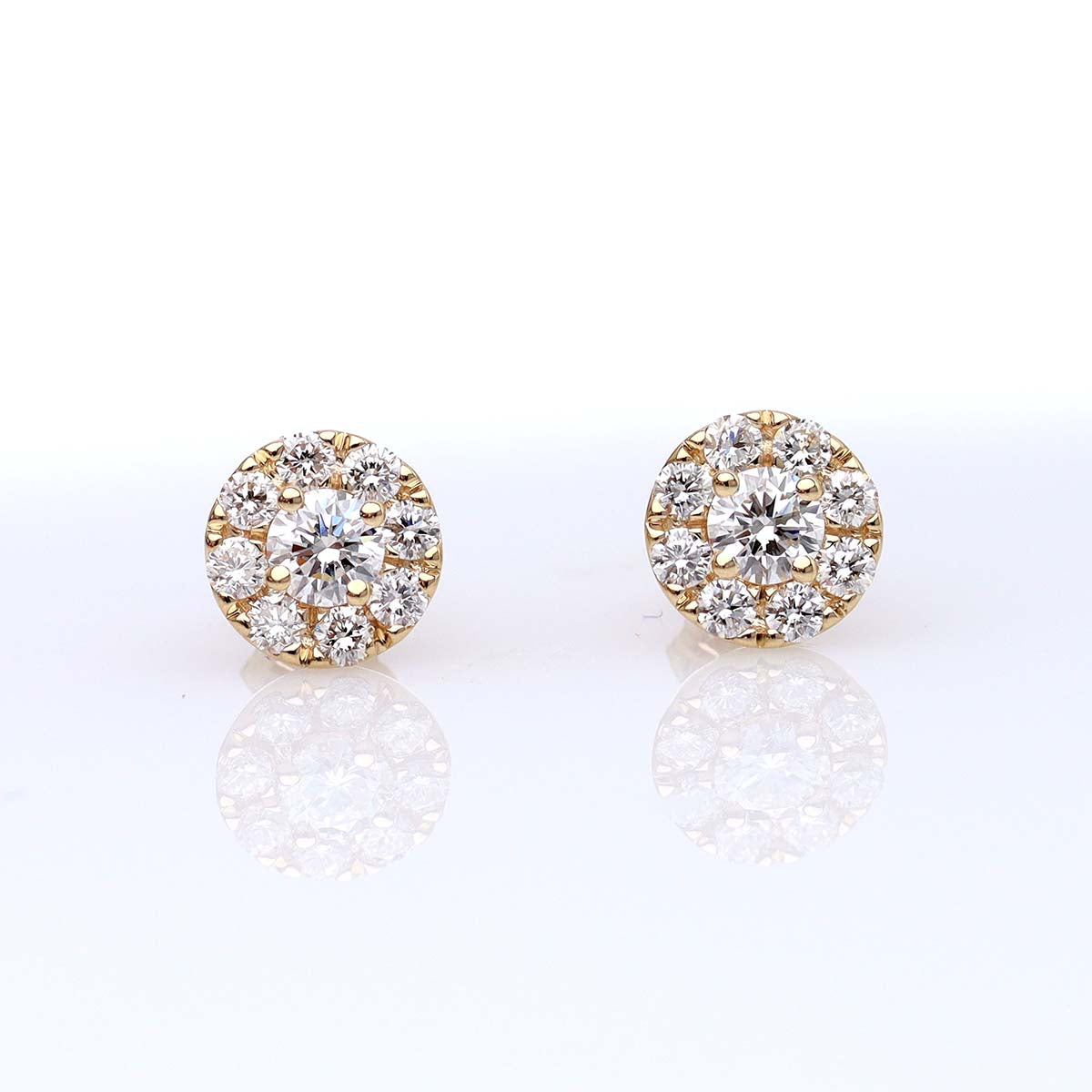 Diamond Halo Earrings #ER3609D