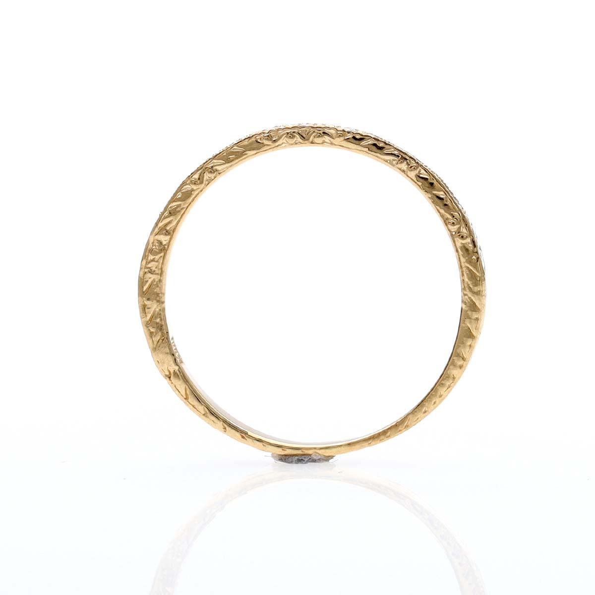 Diamond Replica Art Deco Wedding Band #L1000 - Wedding Bands