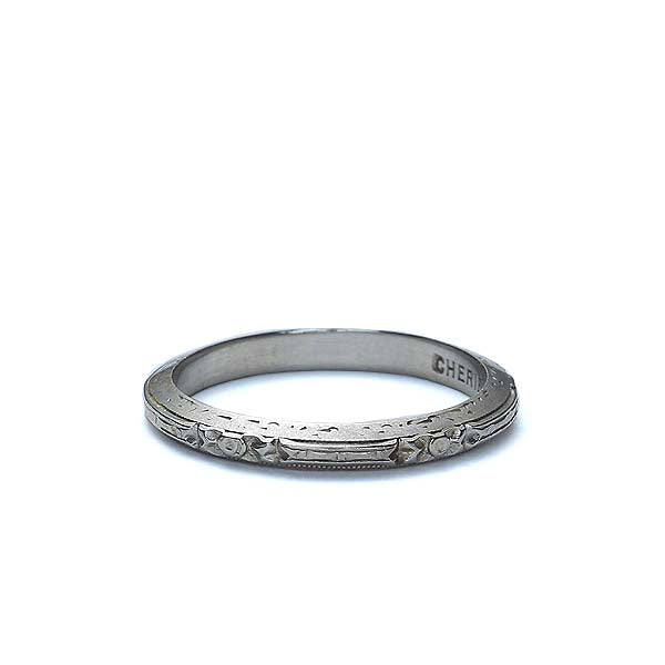 Early Art Déco Wedding band. #VR170127-07 - Wedding Bands