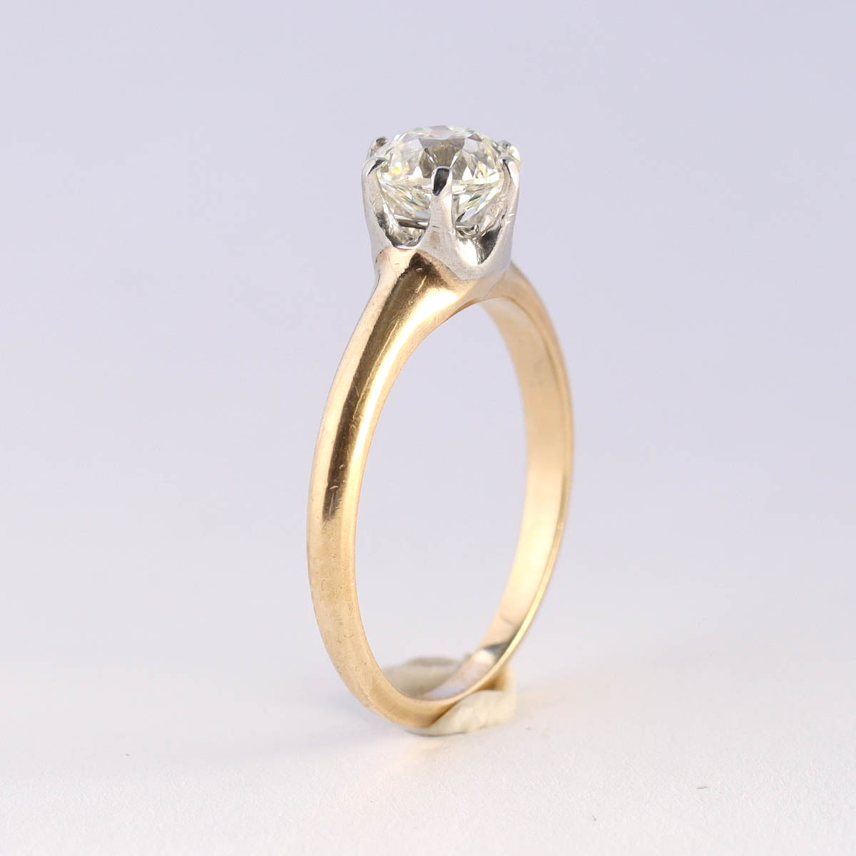 Edwardian Diamond Solitaire Engagement Ring #R150723-03 - Engagement Rings