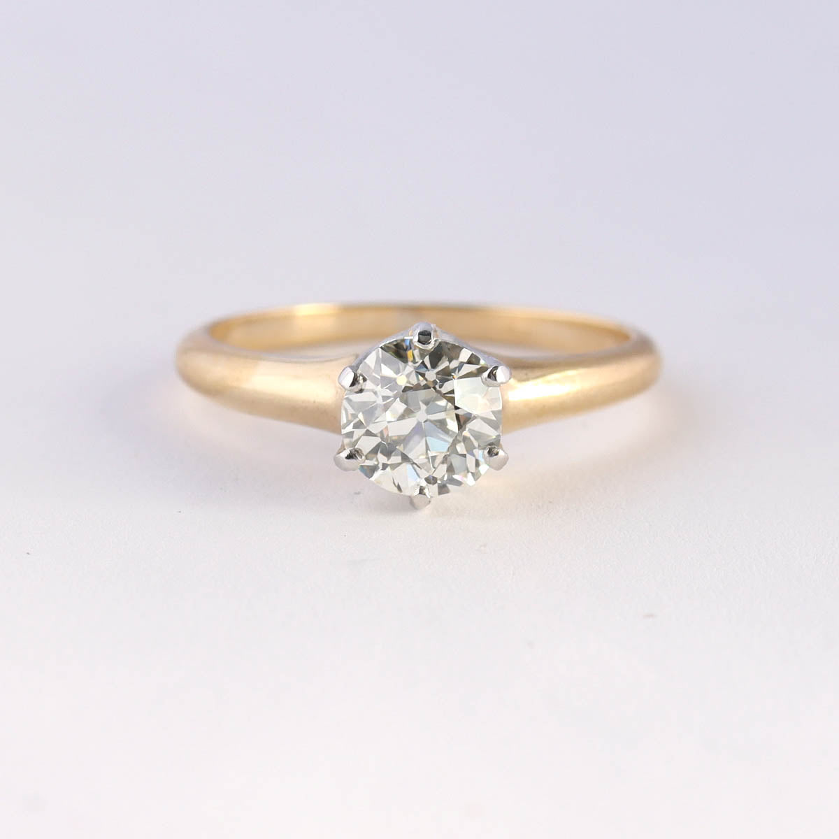 Edwardian Diamond Solitaire Engagement Ring #R150723-03 - Engagement Rings