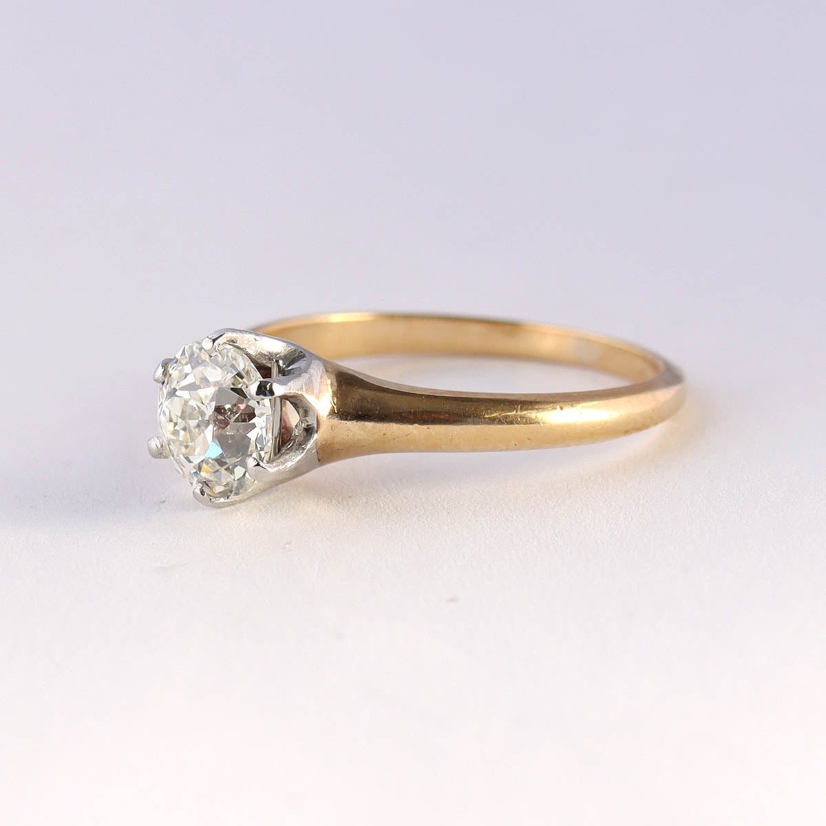 Edwardian Diamond Solitaire Engagement Ring #R150723-03 - Engagement Rings