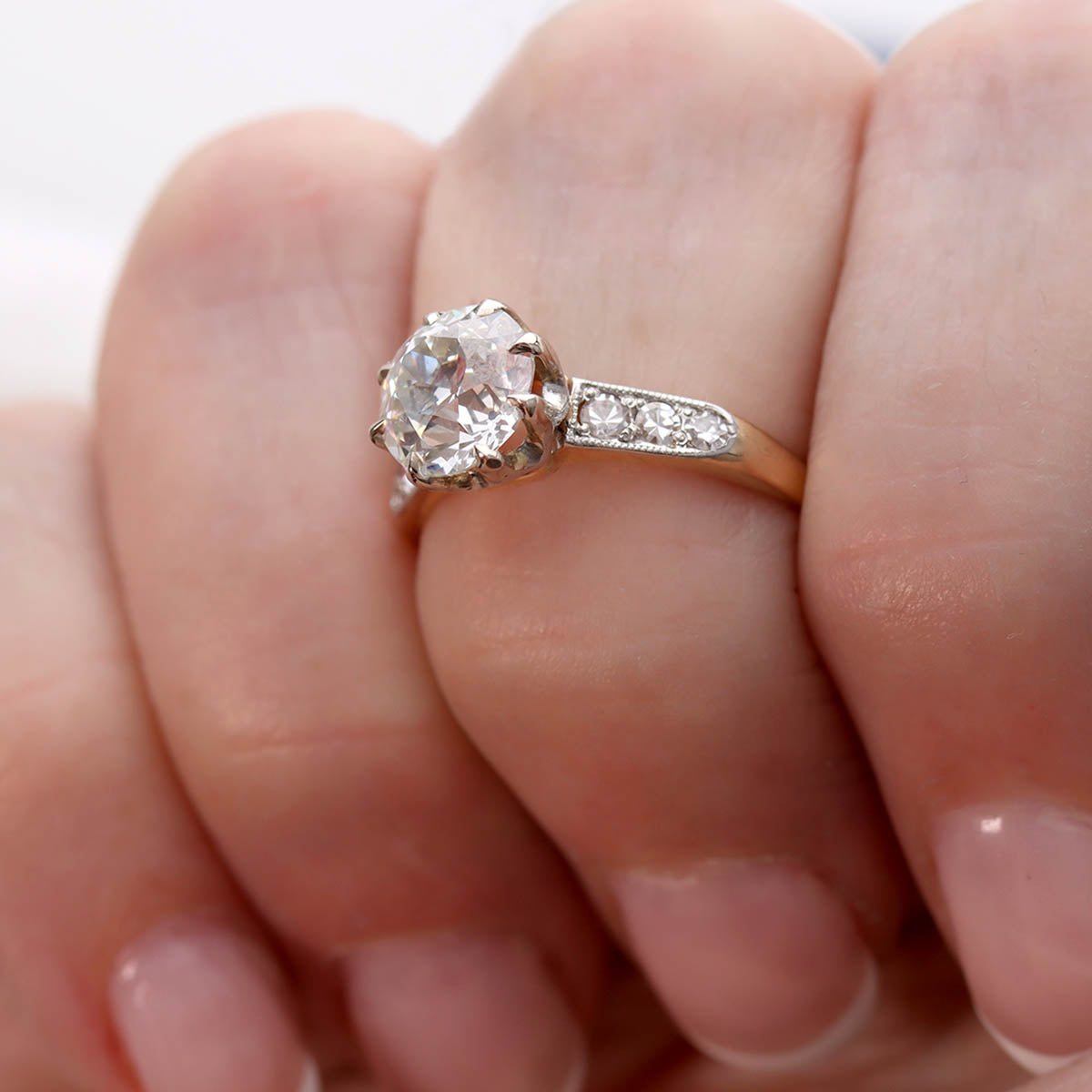 Edwardian Era Antique Engagement Ring #VR240922 - Engagement Rings