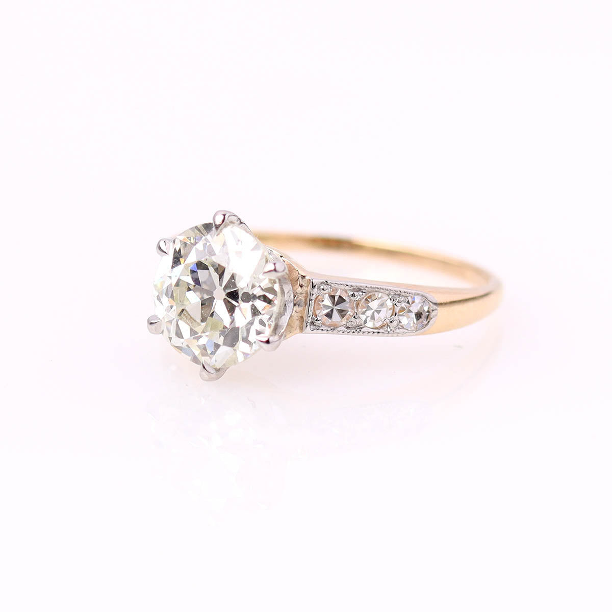 Edwardian Era Antique Engagement Ring #VR240922A - Engagement Rings