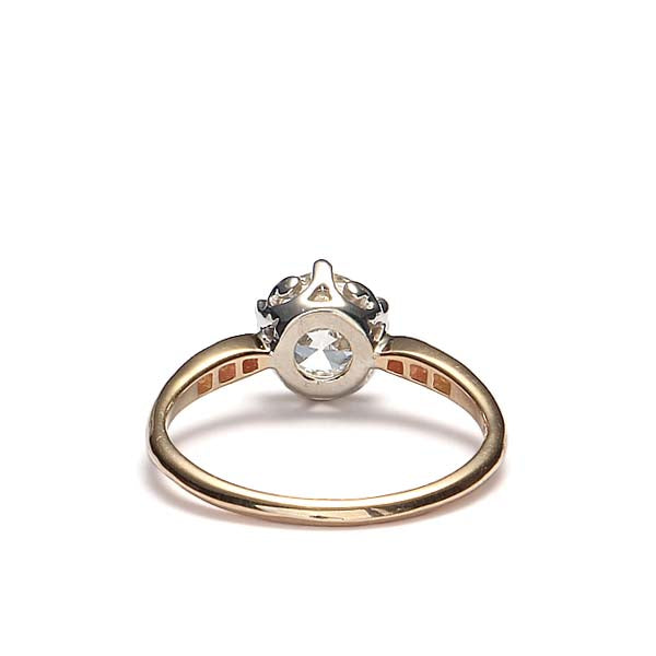 Edwardian Inspired Diamond Engagement Ring #3413-5 - Leigh Jay & Co
