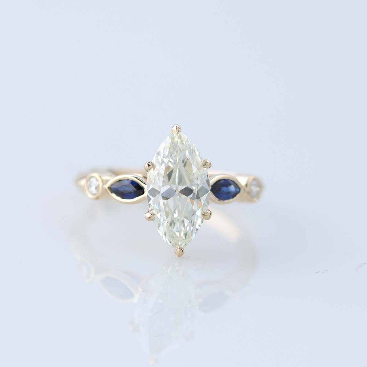 Edwardian Inspired Engagement Ring Setting #L3702-1 - Made To Order