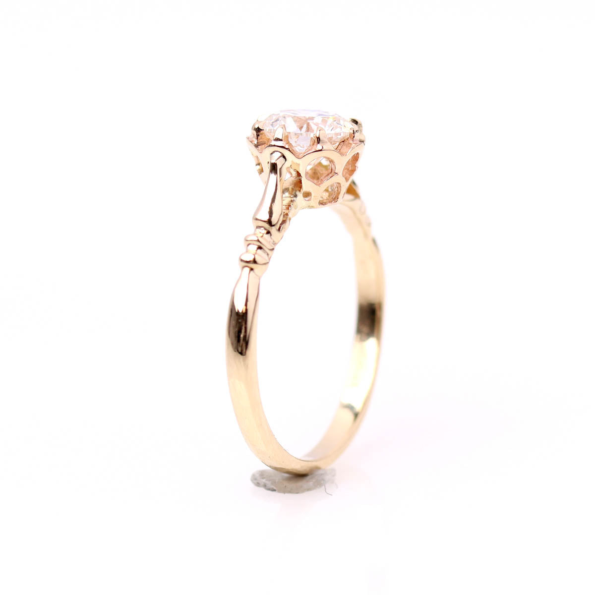 Edwardian Inspired Solitaire Engagement Ring #3764