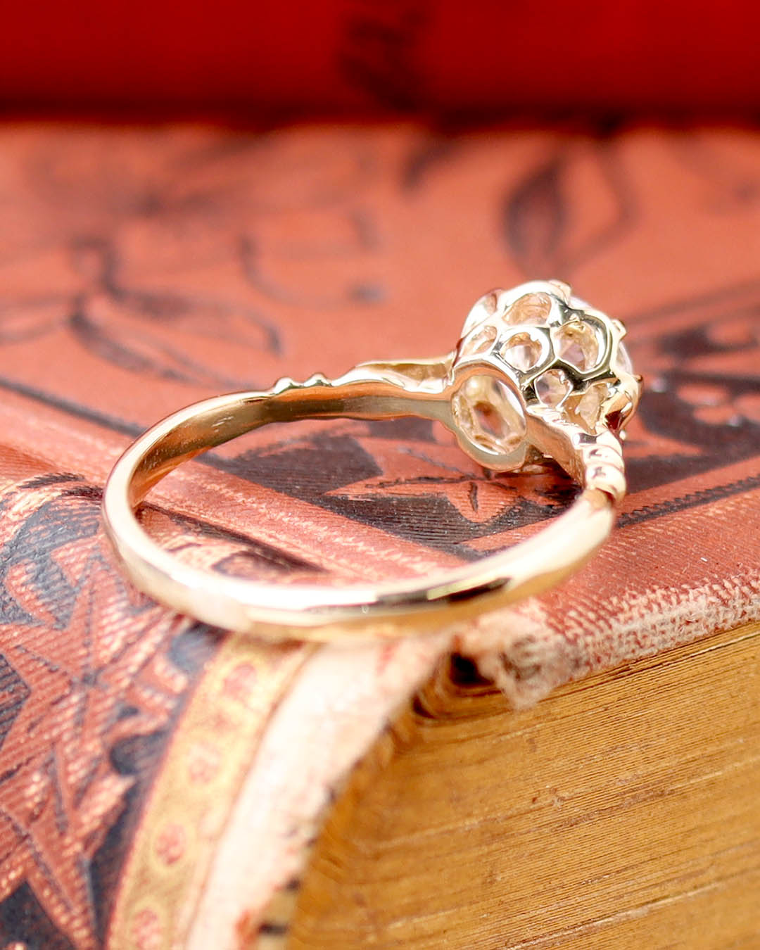 Edwardian Inspired Solitaire Engagement Ring #3764 - Engagement Rings