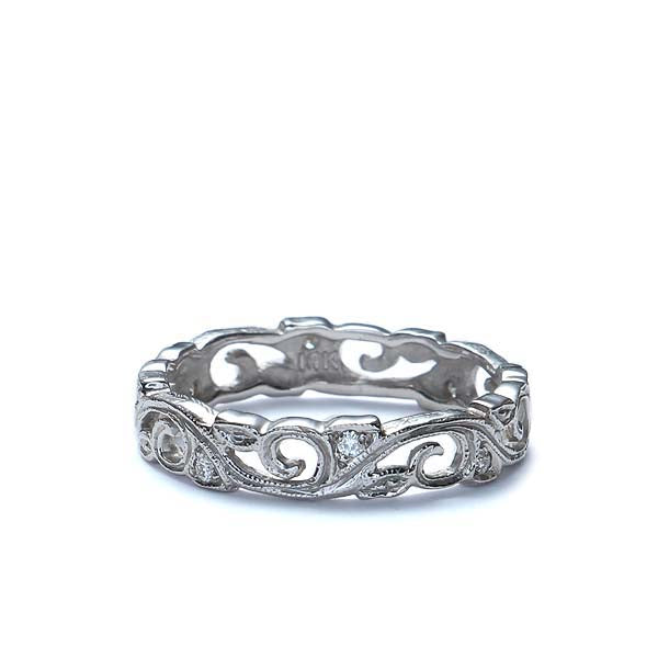 Edwardian Reproduction Wedding Band #L2024W14-1 - Wedding Bands