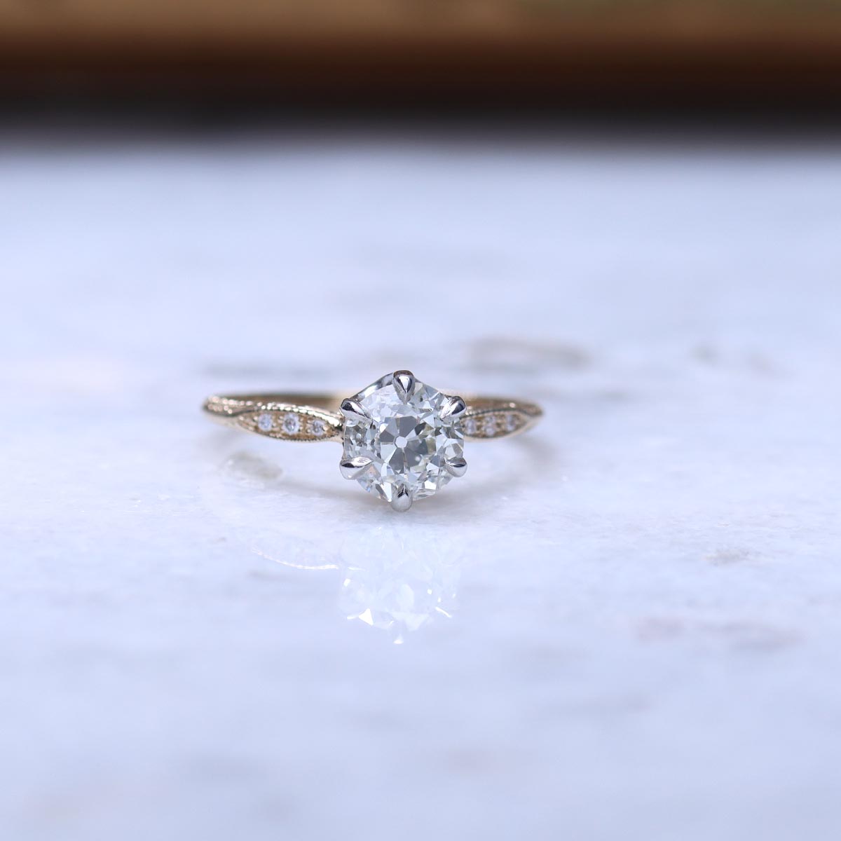Edwardian Revival Engagement Ring #3604HE-8 - Engagement Rings