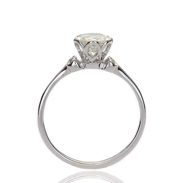 Edwardian Style Diamond Solitaire Ring #3352-01 - Engagement Rings