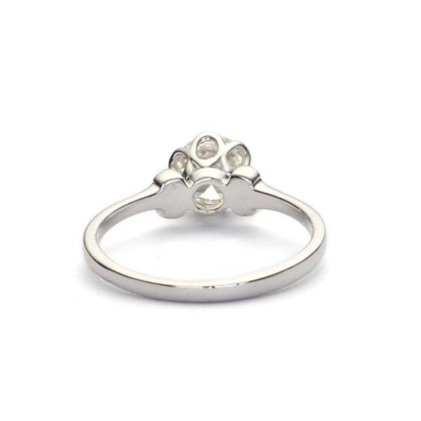 Edwardian Style Diamond Solitaire Ring #3352-01 - Engagement Rings