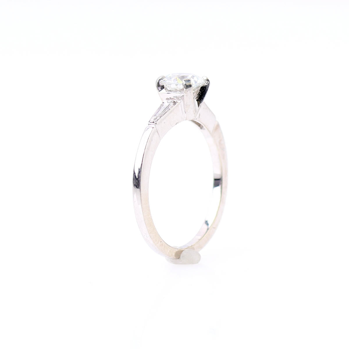 Elegant Tapered Baguette Vintage Engagement Ring #R140611-02 - Engagement Rings