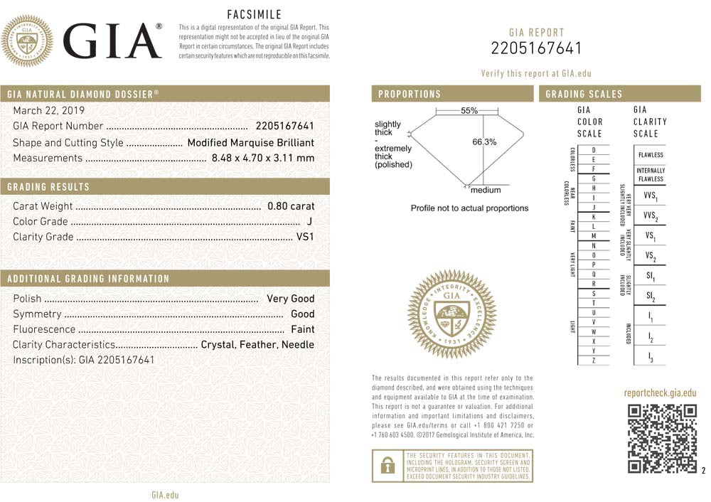 Engagement Ring with Vintage Marquise Diamond #3315-2 - Engagement Rings