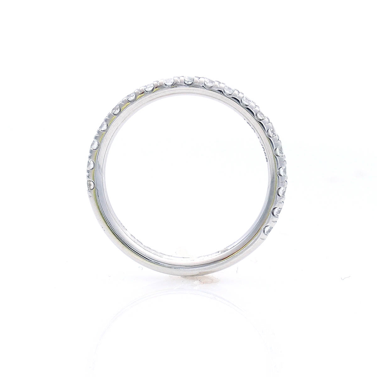 French Pave Diamond Band Ring #LE4001 - Wedding Bands