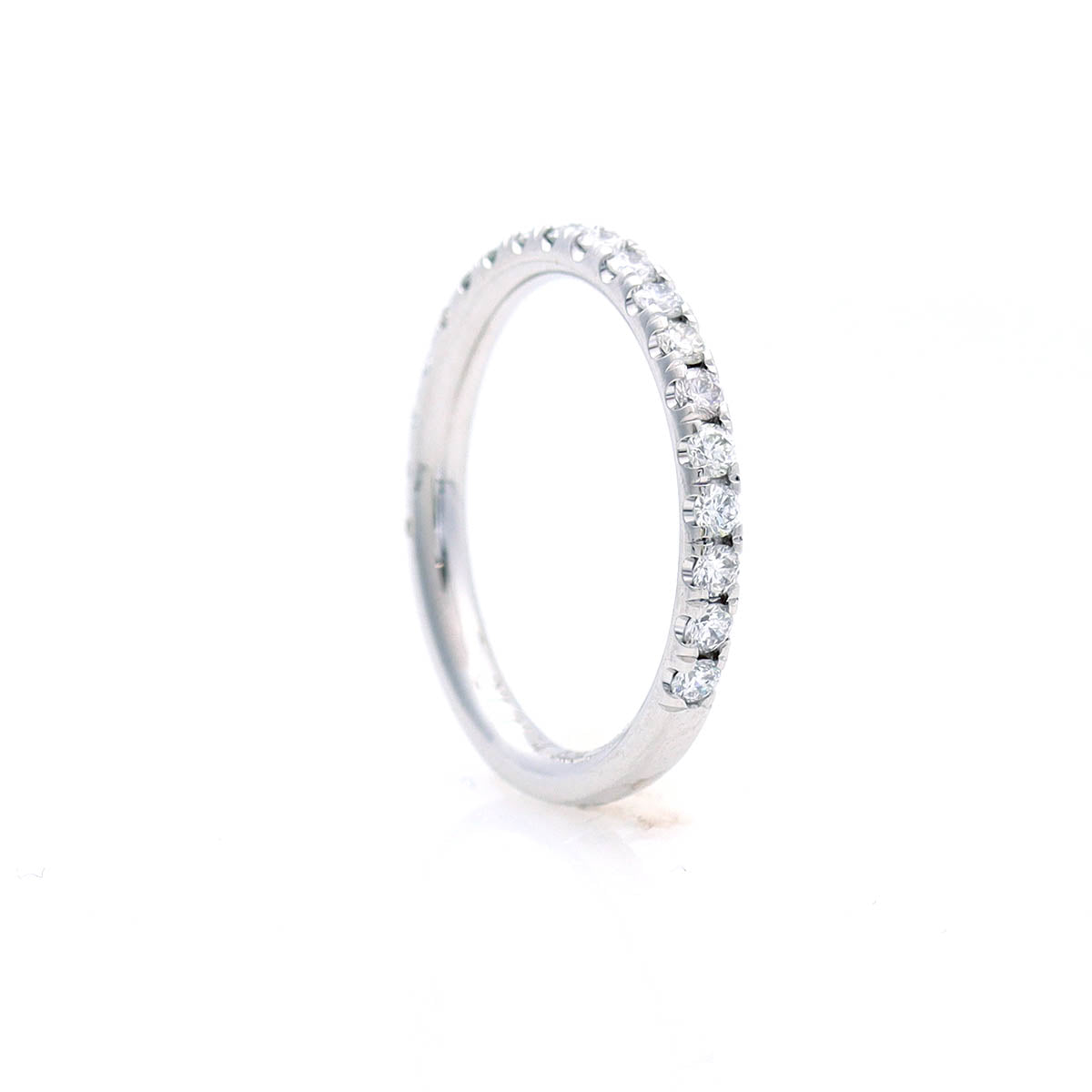 French Pave Diamond Band Ring #LE4001 - Wedding Bands