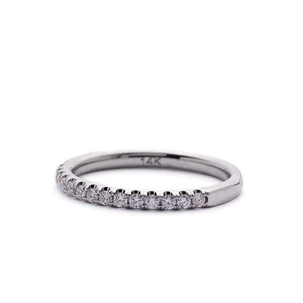French Pave Diamond Band Ring #LE4001 Default Title