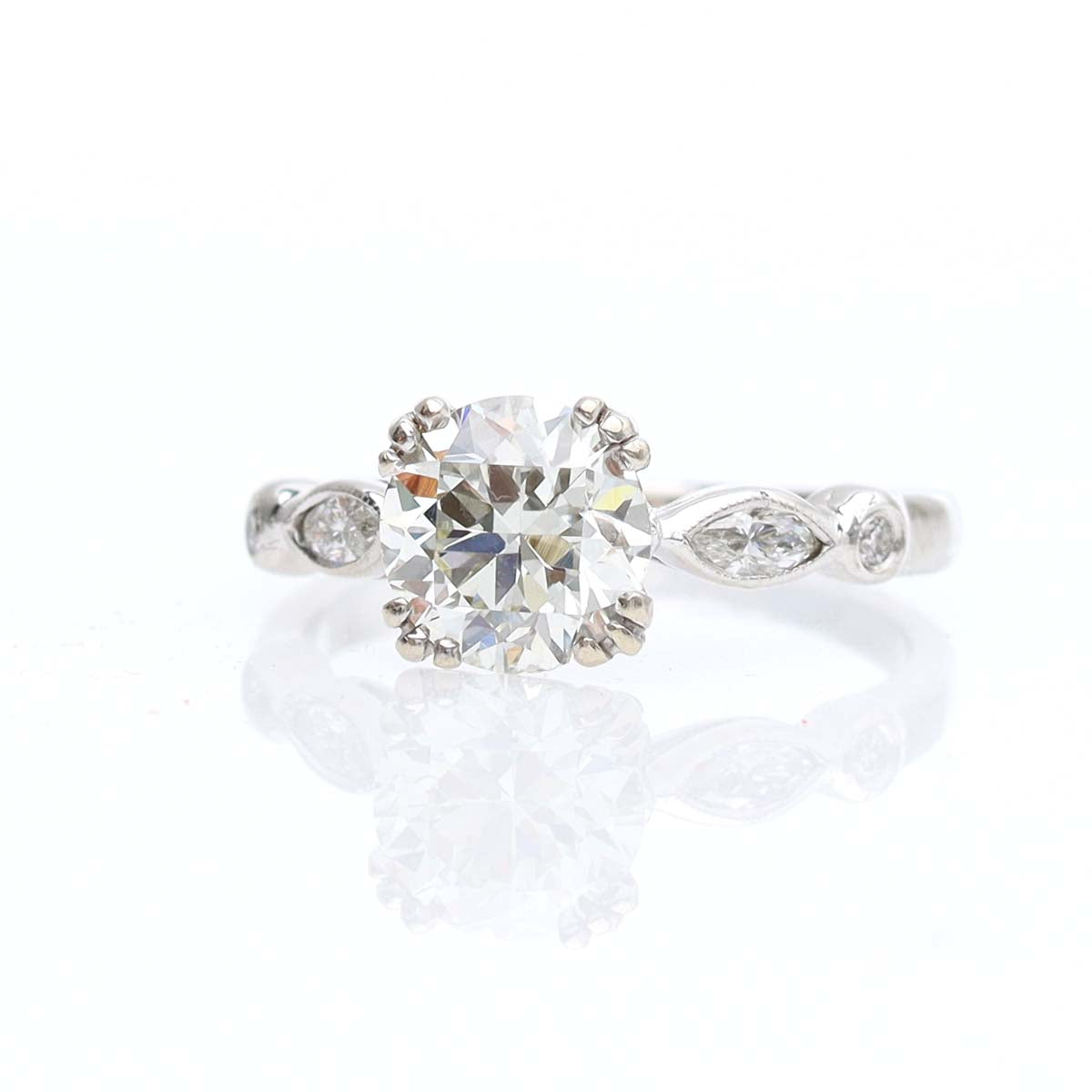 Replica Art Deco Engagement Ring #1305-12A
