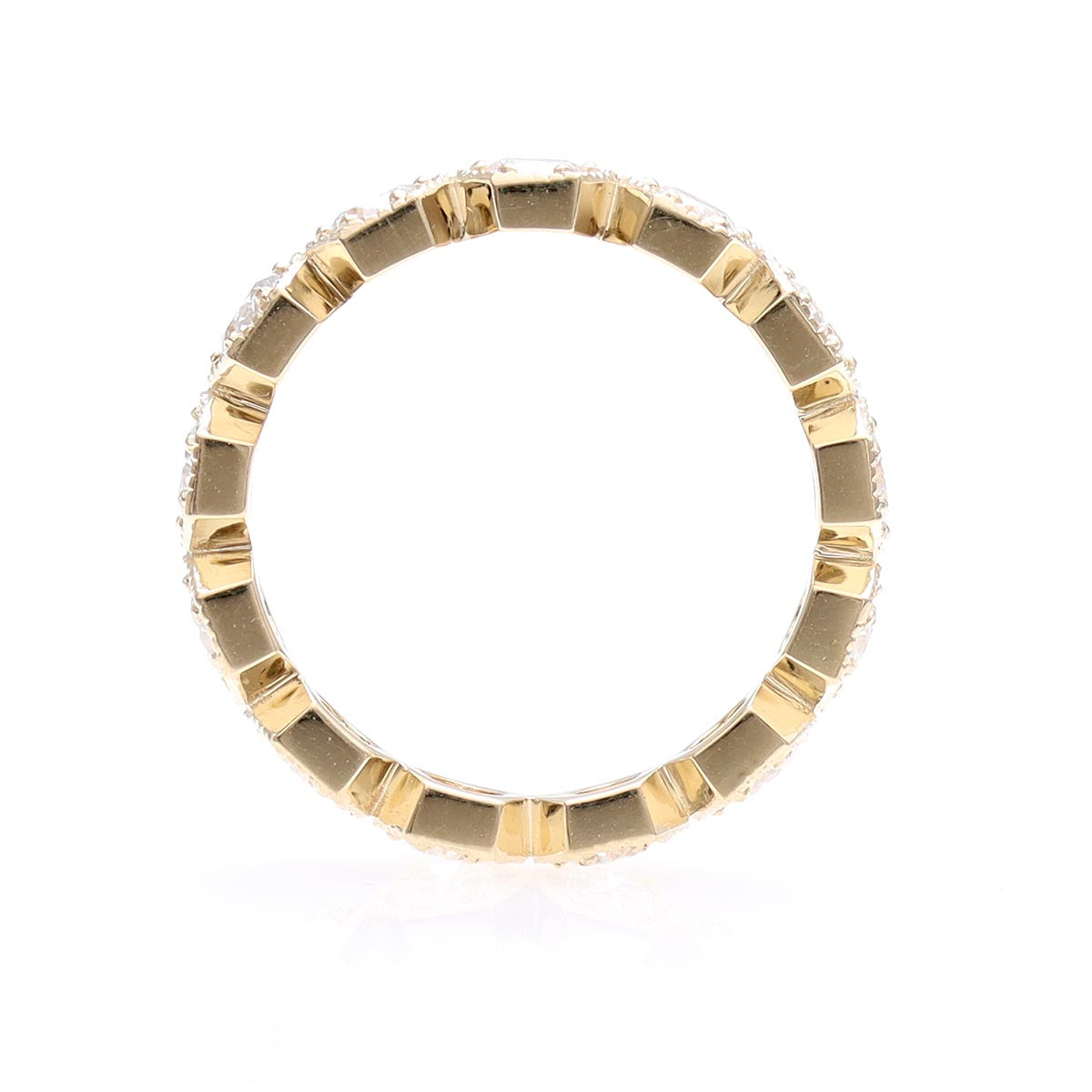 Hexagonal Diamond Eternity Band #L3674 - Wedding Bands