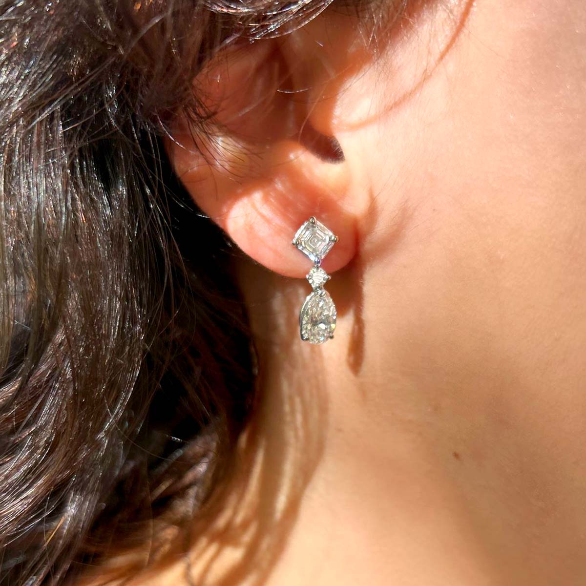 The Piermont Diamond Drop earrings
