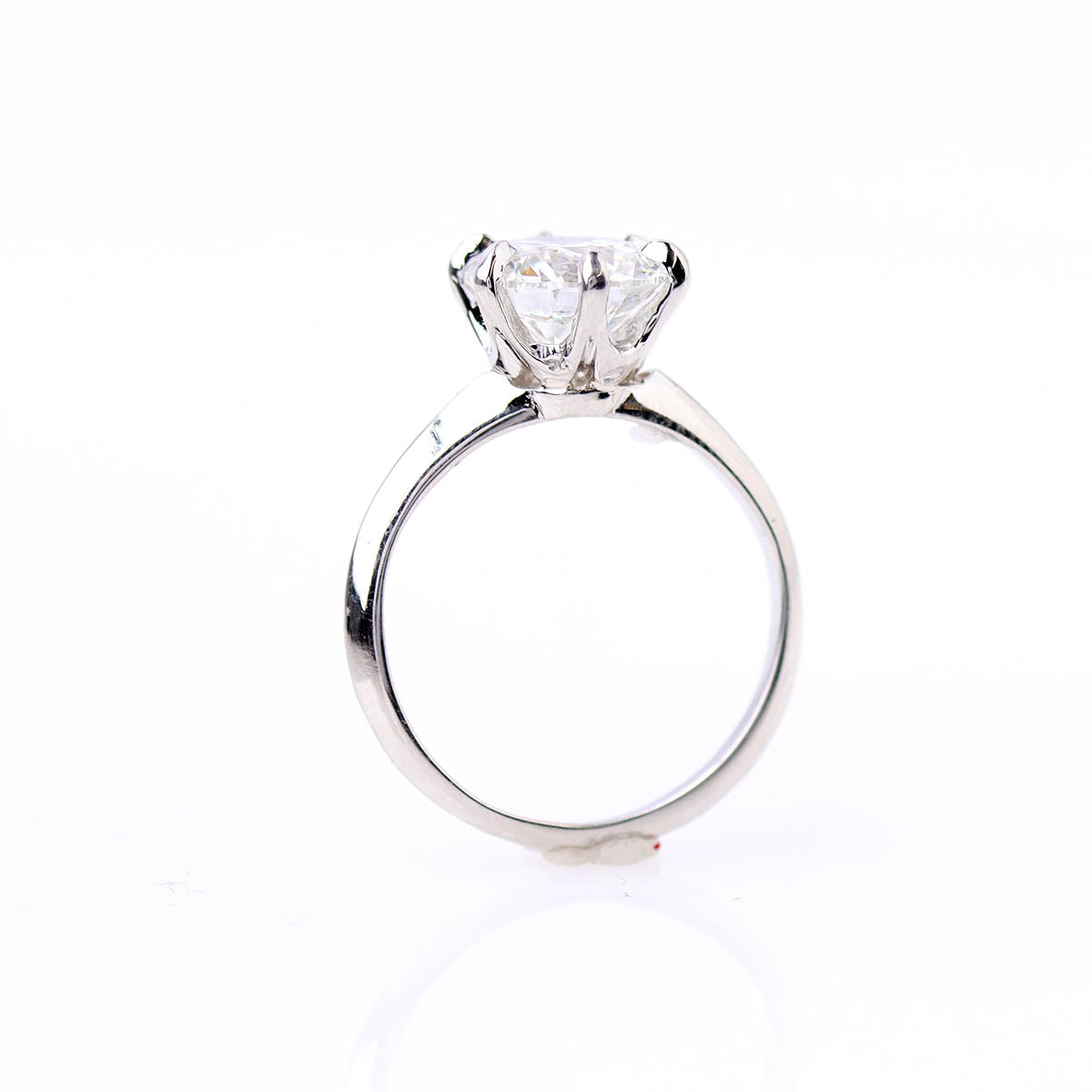 Late Art Deco-inspired Classic Engagement Ring Setting #L3233PT - Engagement Rings