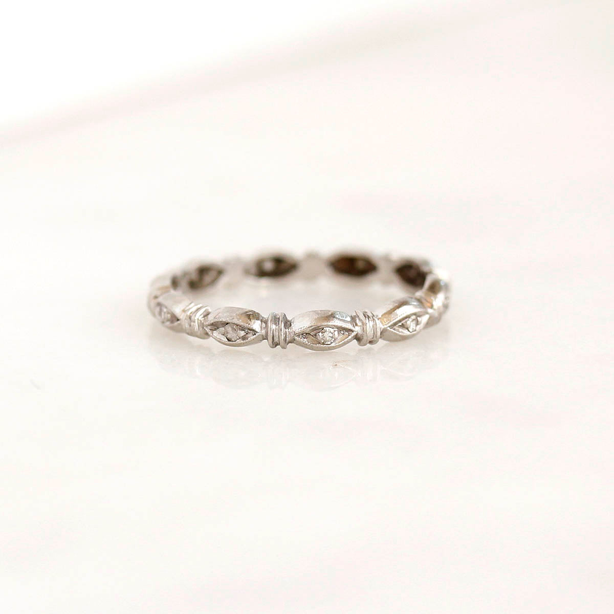 Late Art Deco Wedding Band #VB200715-2 - Leigh Jay & Co.