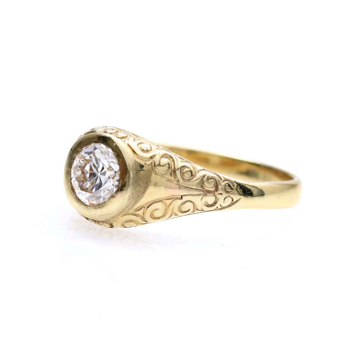 Late Victorian Engagement Ring #VR240927 - Engagement Rings