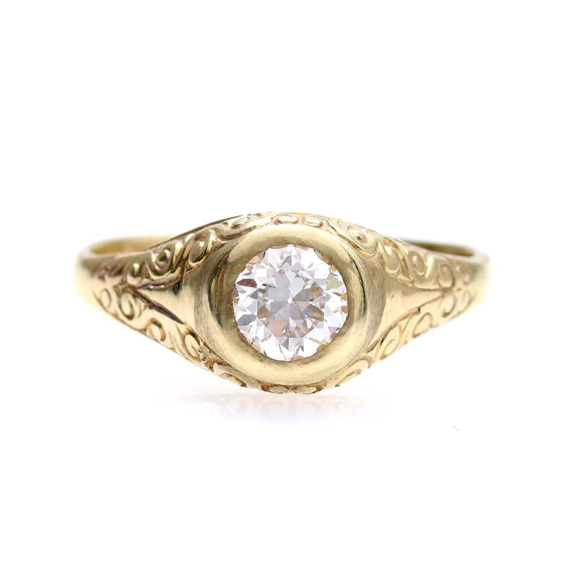 Late Victorian Engagement Ring #VR240927 - Engagement Rings