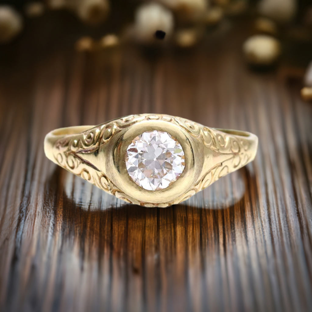 Late Victorian Engagement Ring #VR240927 - Engagement Rings