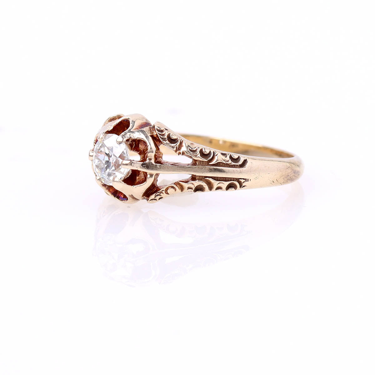 Late Victorian Engagement Ring #VR2501010 - Engagement Rings