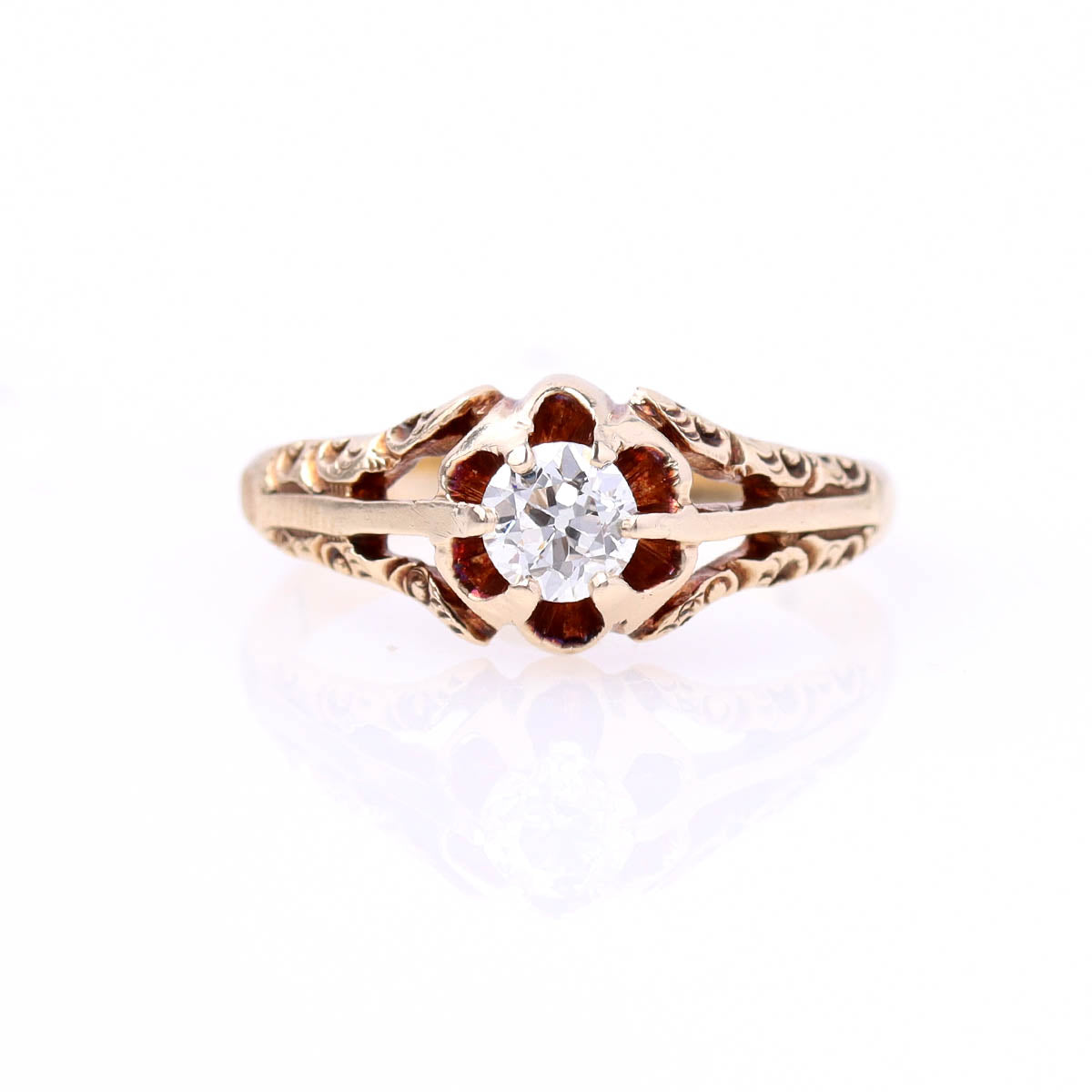 Late Victorian Engagement Ring #VR2501010 - Engagement Rings
