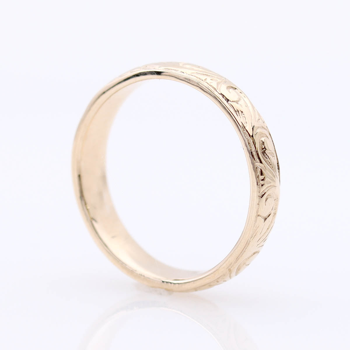 Men’s Art Deco Inspired Wedding Band #L1039 - Wedding Bands for Him